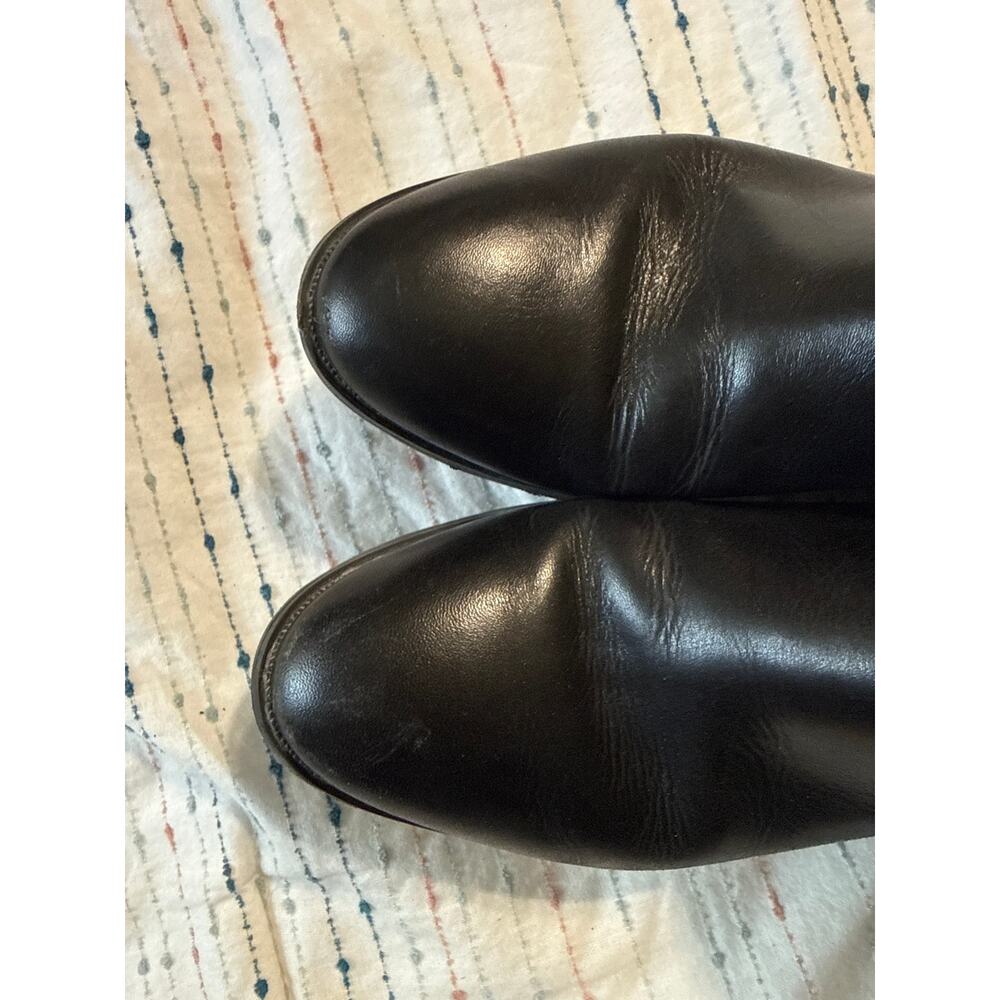 Coach Debi Black Leather Ankle Booties Size 7 - Picture 4 of 8